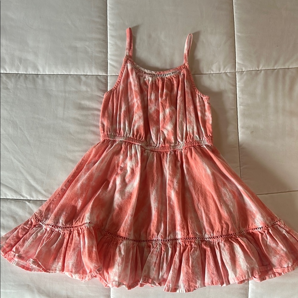 Pink Tie-Dye Kids Dress